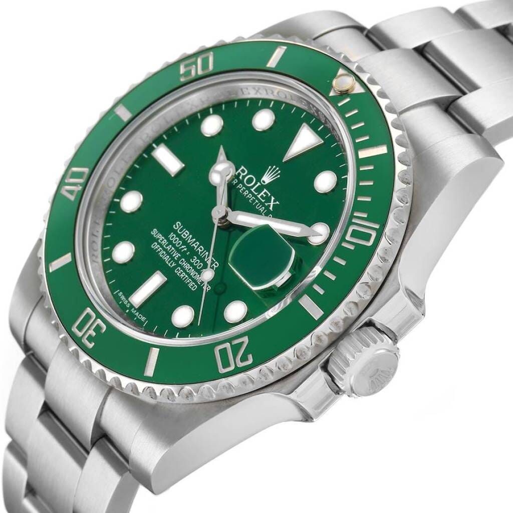 Submariner 'Hulk' (Reference 116610LV). A 40mm stainless steel automatic wristwatch with date. 2012
