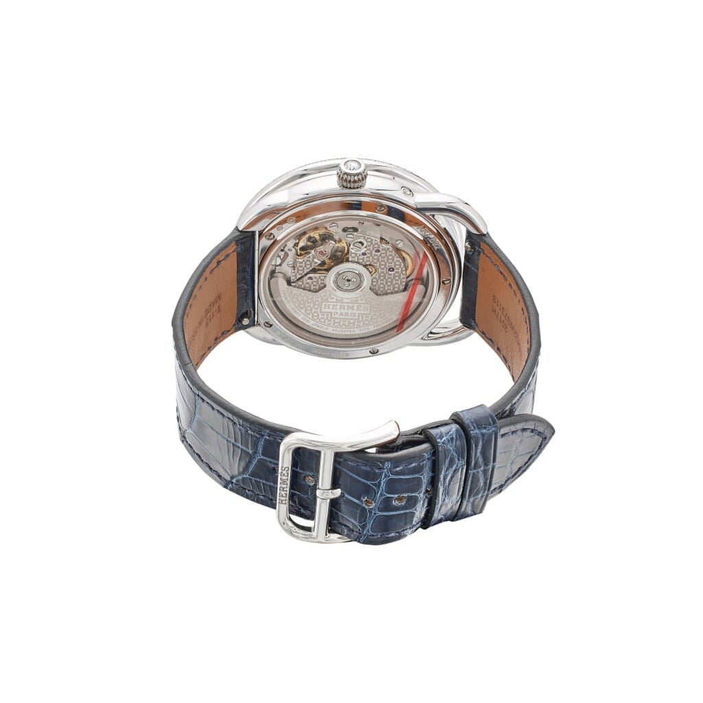 Arceau Petite Lune Dans Les Nuages (Reference AR7.B92). A 38mm white gold diamond-set automatic wristwatch with moon phase.