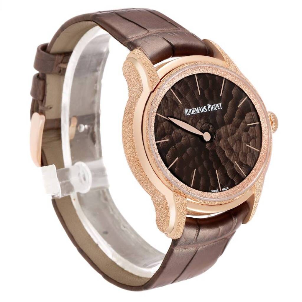 Millenary Philosophique (Reference 77266OR). A 35.4mm frosted rose gold automatic wristwatch.