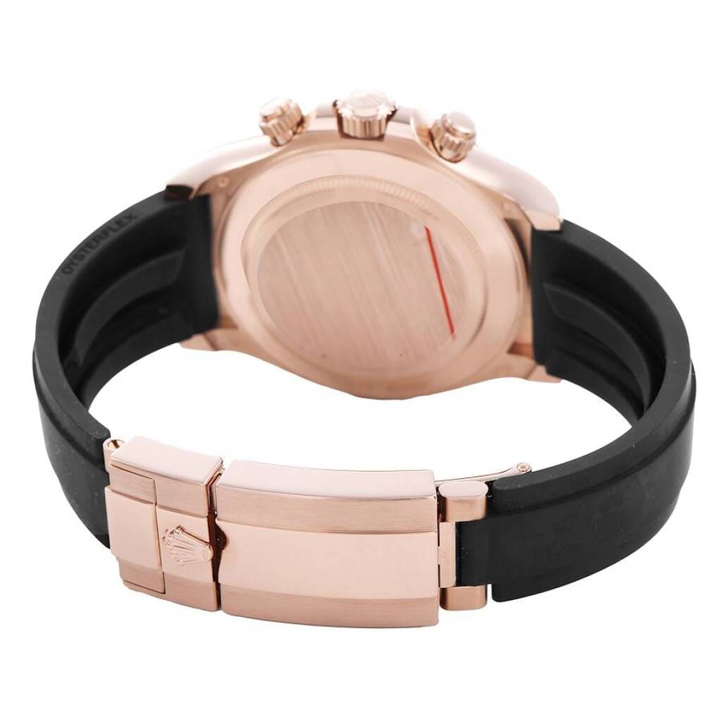 Cosmograph Daytona (Reference 116515LN). A 40mm rose gold diamond-set automatic wristwatch with chronograph. 2022