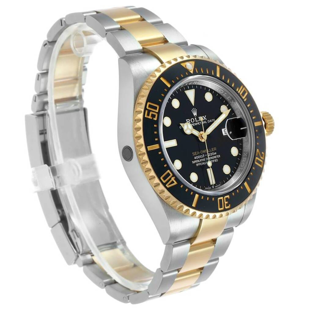 Sea-Dweller (Reference 126603). A 43mm yellow gold stainless steel automatic wristwatch with date. 2022