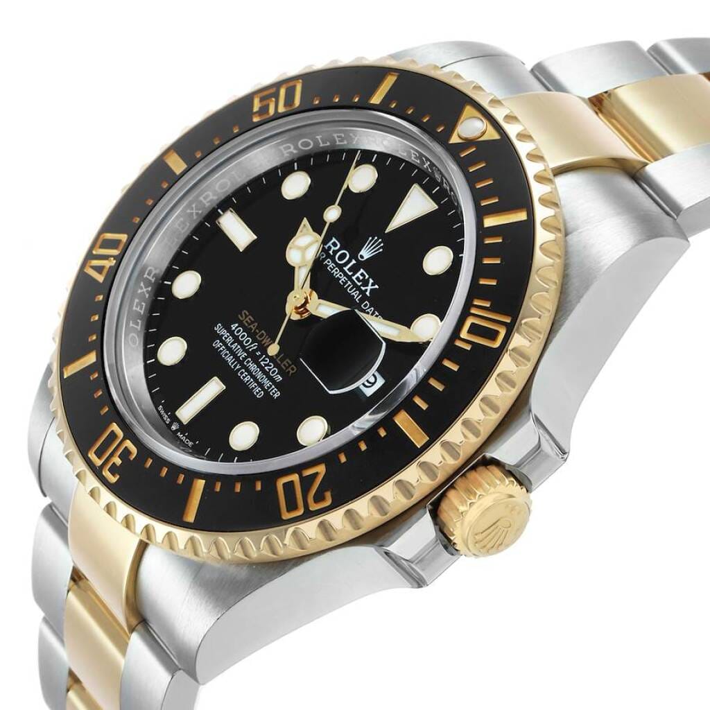 Sea-Dweller (Reference 126603). A 43mm yellow gold stainless steel automatic wristwatch with date. 2022