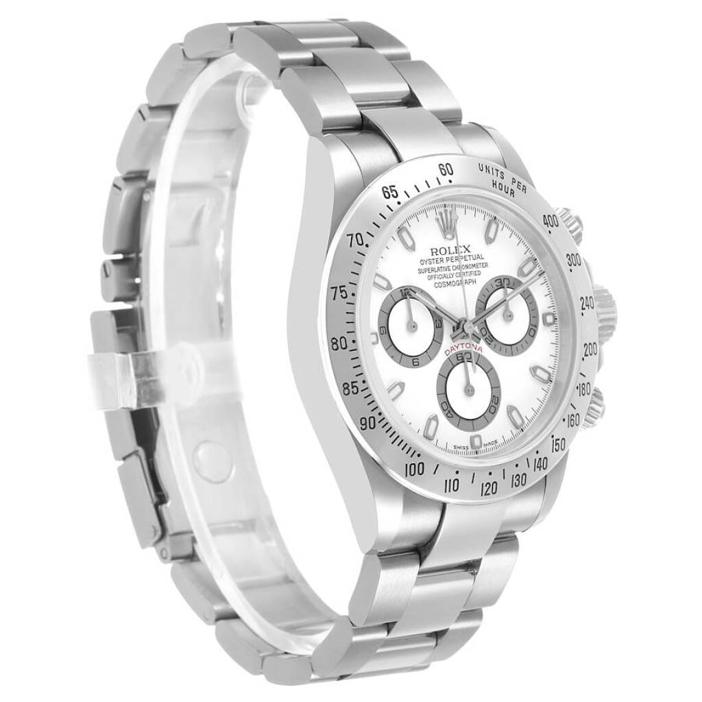 Cosmograph Daytona (Reference 116520). A 40mm stainless steel automatic wristwatch with chronograph. 2004