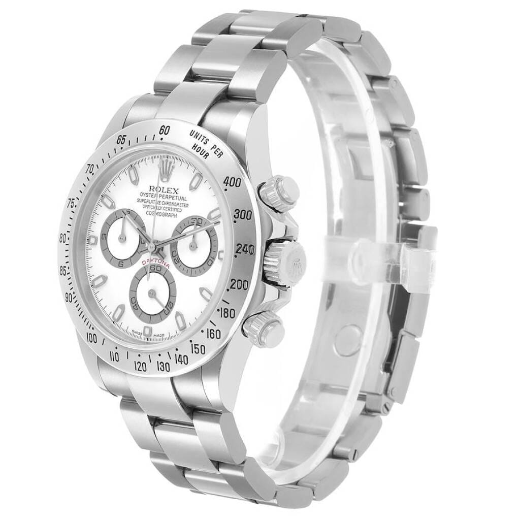 Cosmograph Daytona (Reference 116520). A 40mm stainless steel automatic wristwatch with chronograph. 2004
