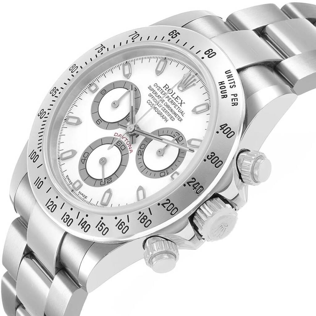 Cosmograph Daytona (Reference 116520). A 40mm stainless steel automatic wristwatch with chronograph. 2004