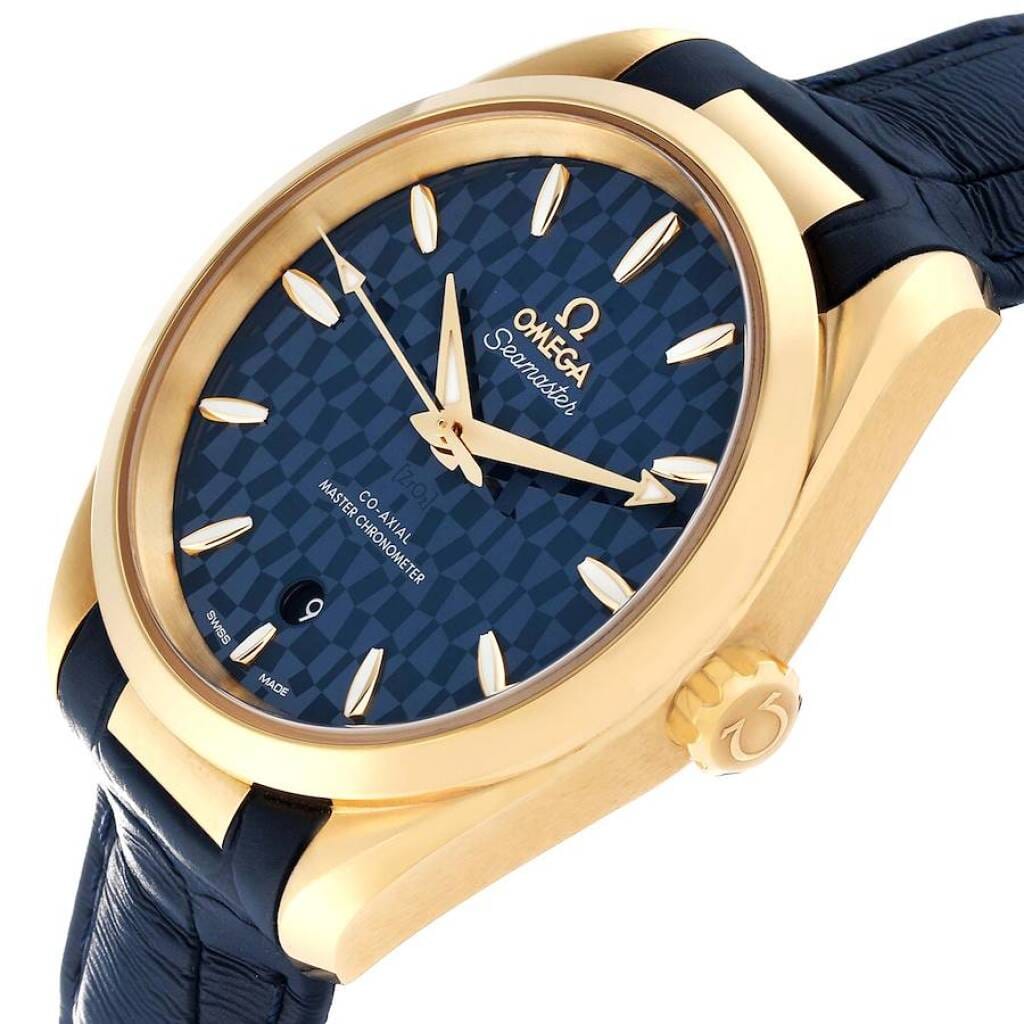 Seamaster Aqua Terra Olympic Games (Reference 522.53.38.20.03.001). A 38mm yellow gold automatic wristwatch with date. 2021