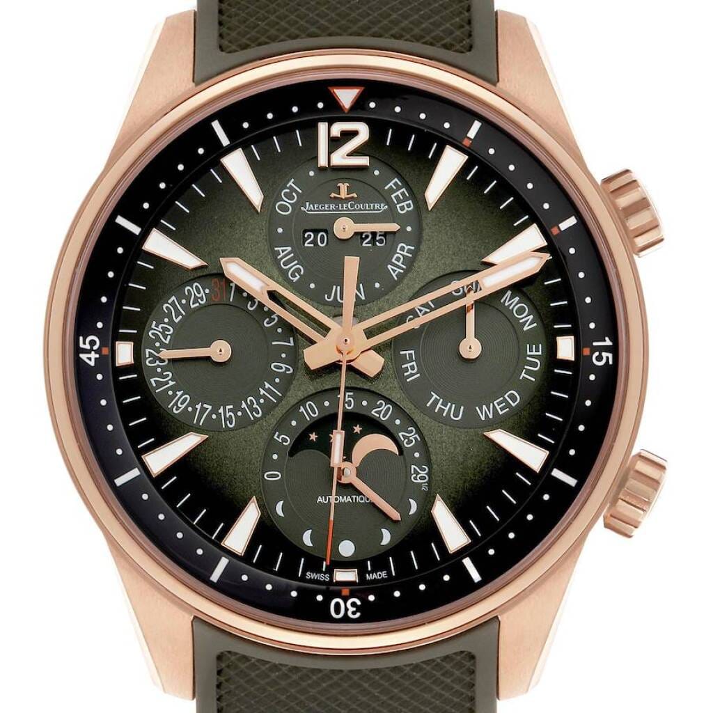 Polaris (Reference Q908263J). A 42mm rose gold automatic wristwatch with date, day, month, year, moon phase, and perpetual calendar. 2025