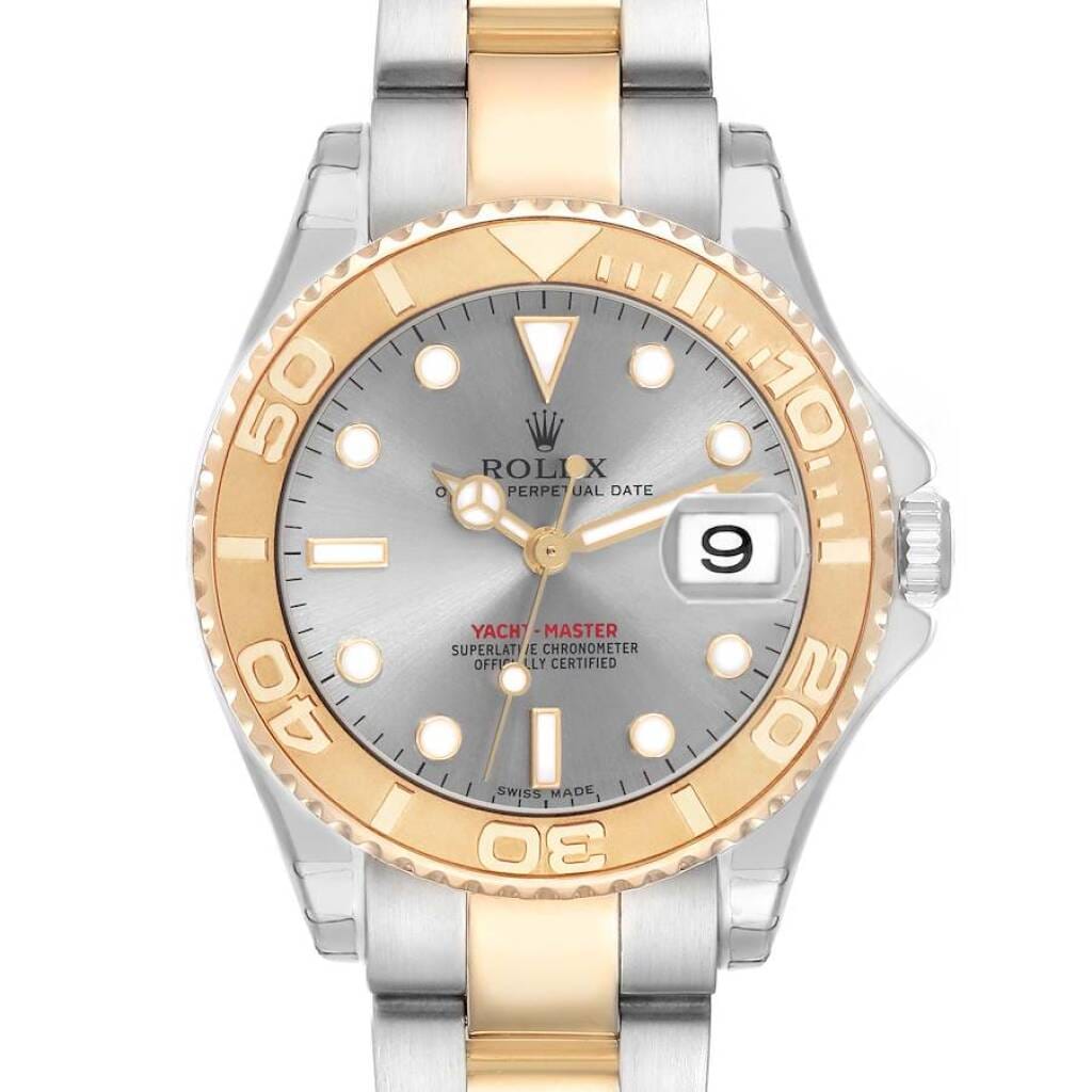 Yacht-Master NOS (Reference 168623). A 35mm yellow gold stainless steel automatic wristwatch with date. 2006-2007