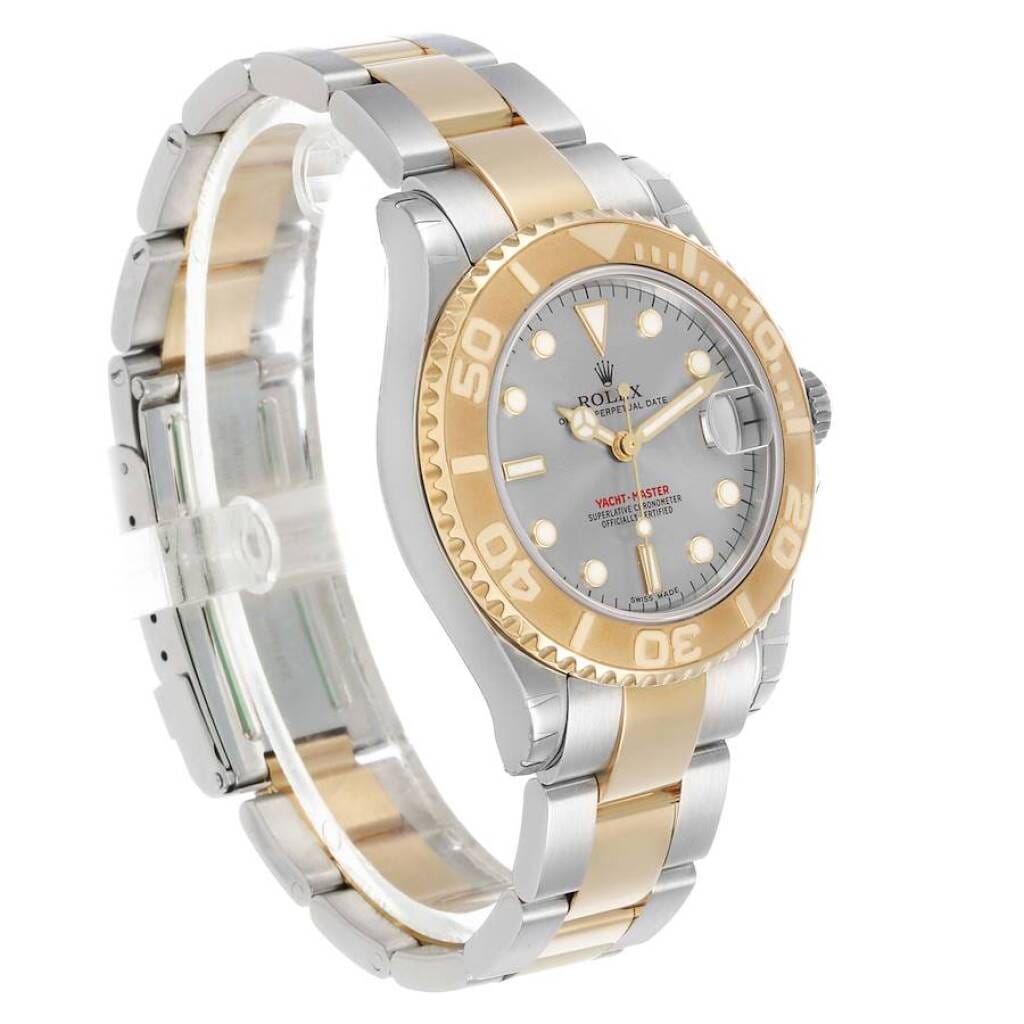 Yacht-Master NOS (Reference 168623). A 35mm yellow gold stainless steel automatic wristwatch with date. 2006-2007
