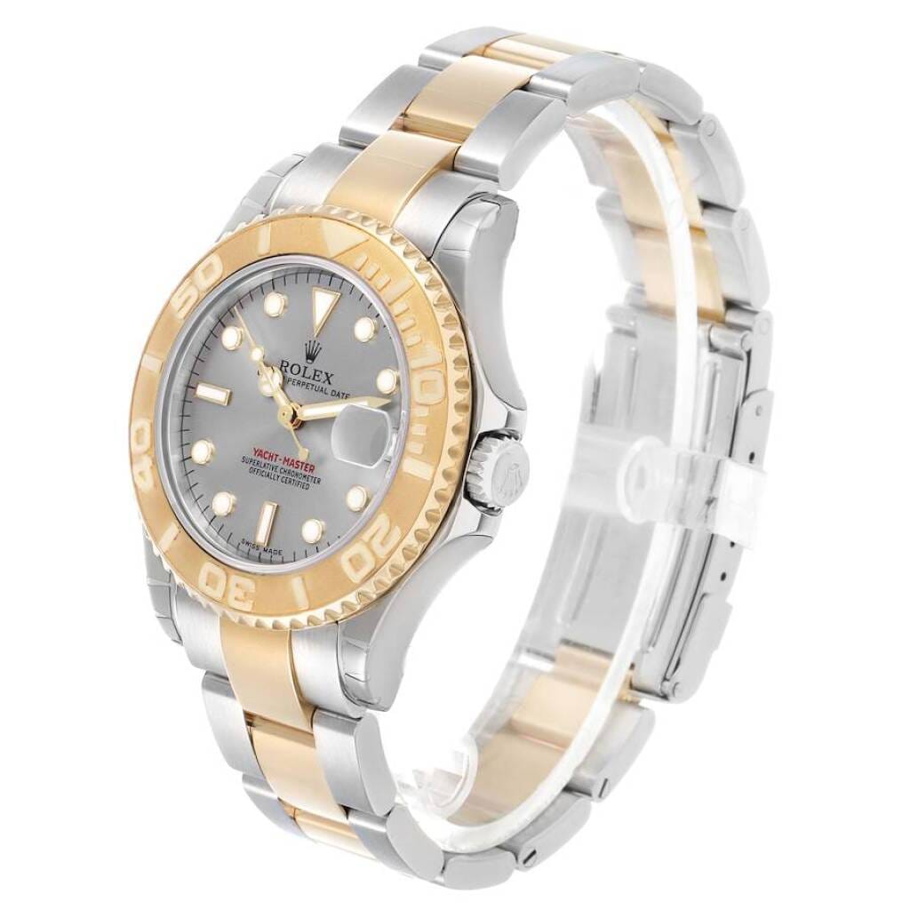 Yacht-Master NOS (Reference 168623). A 35mm yellow gold stainless steel automatic wristwatch with date. 2006-2007