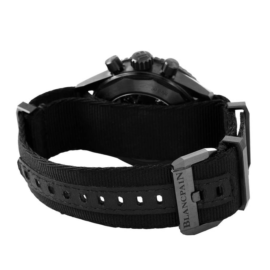 Fifty Fathoms (Reference 5200-0130-NABA). A 43mm black ceramic automatic wristwatch with date and chronograph. 2021