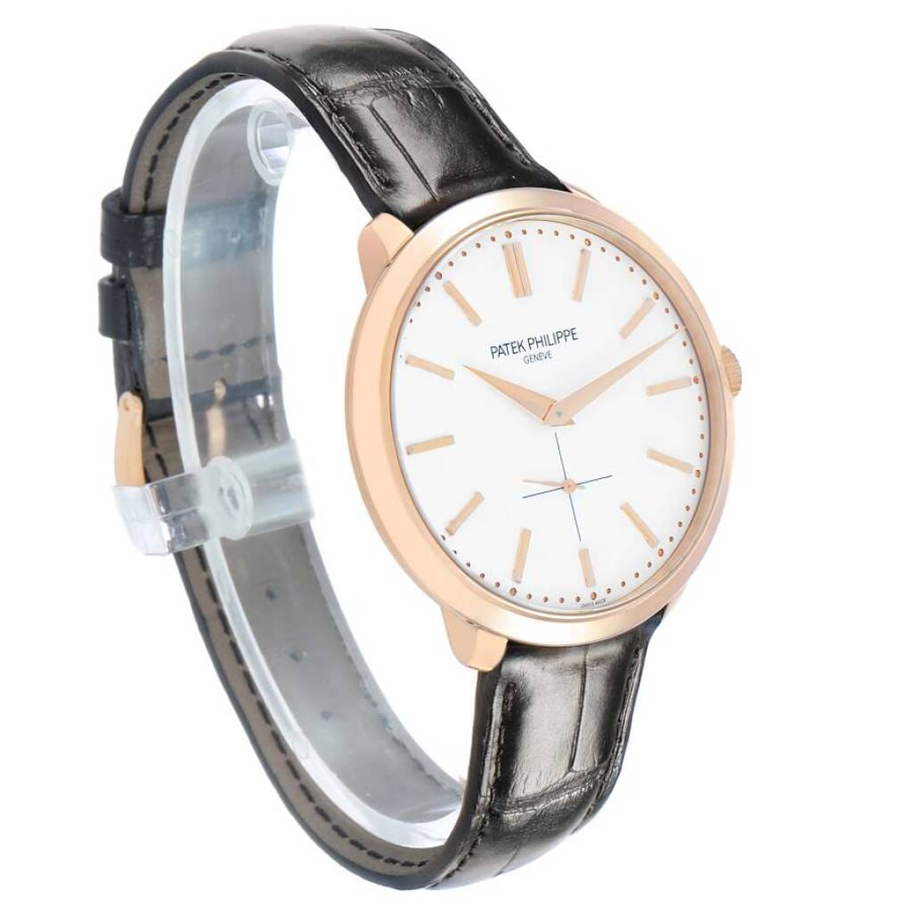 Calatrava (Reference 5123R-001). A 38mm rose gold manual wind wristwatch. 2013
