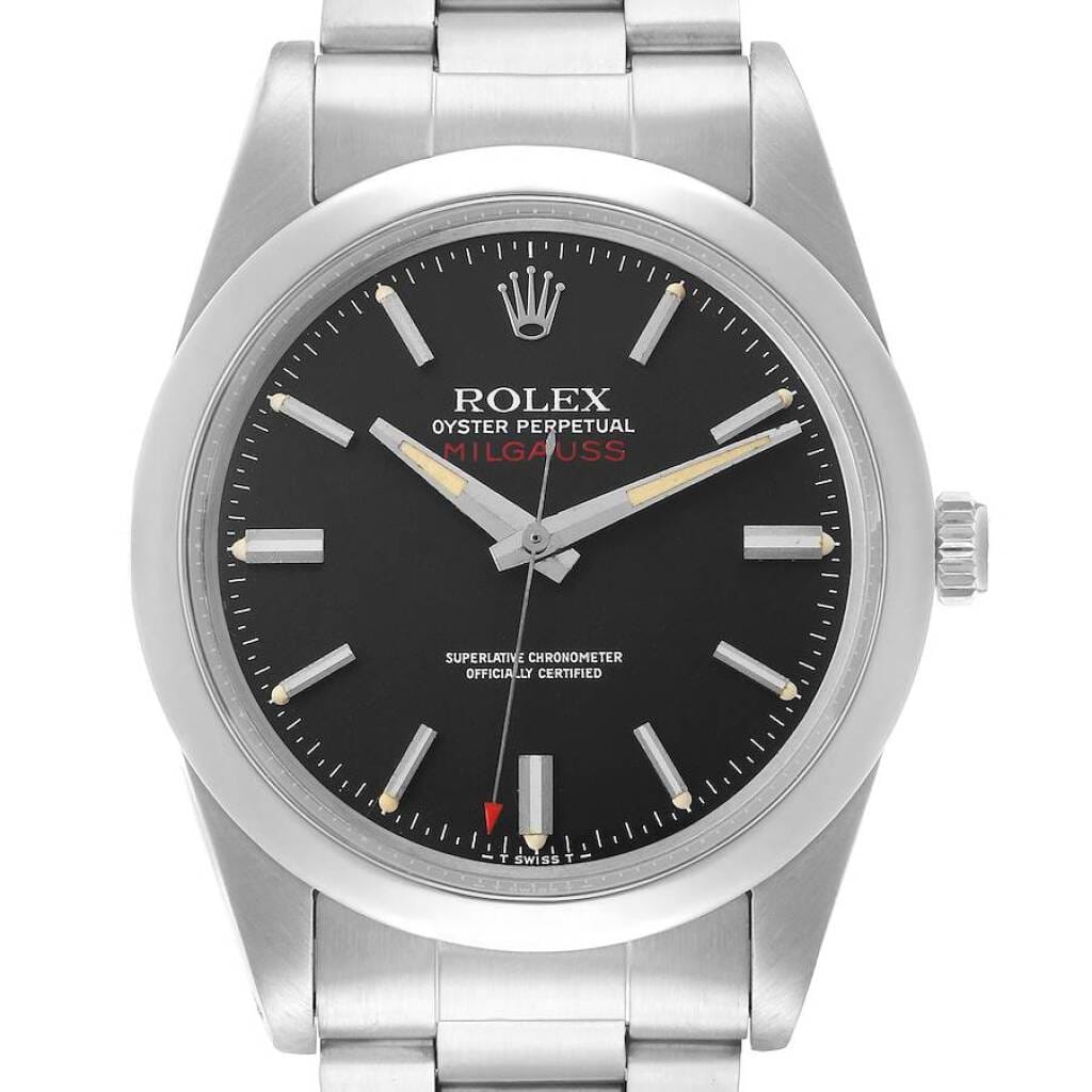 Vintage Milgauss (Reference 1019). A 38mm stainless steel automatic wristwatch. 1978