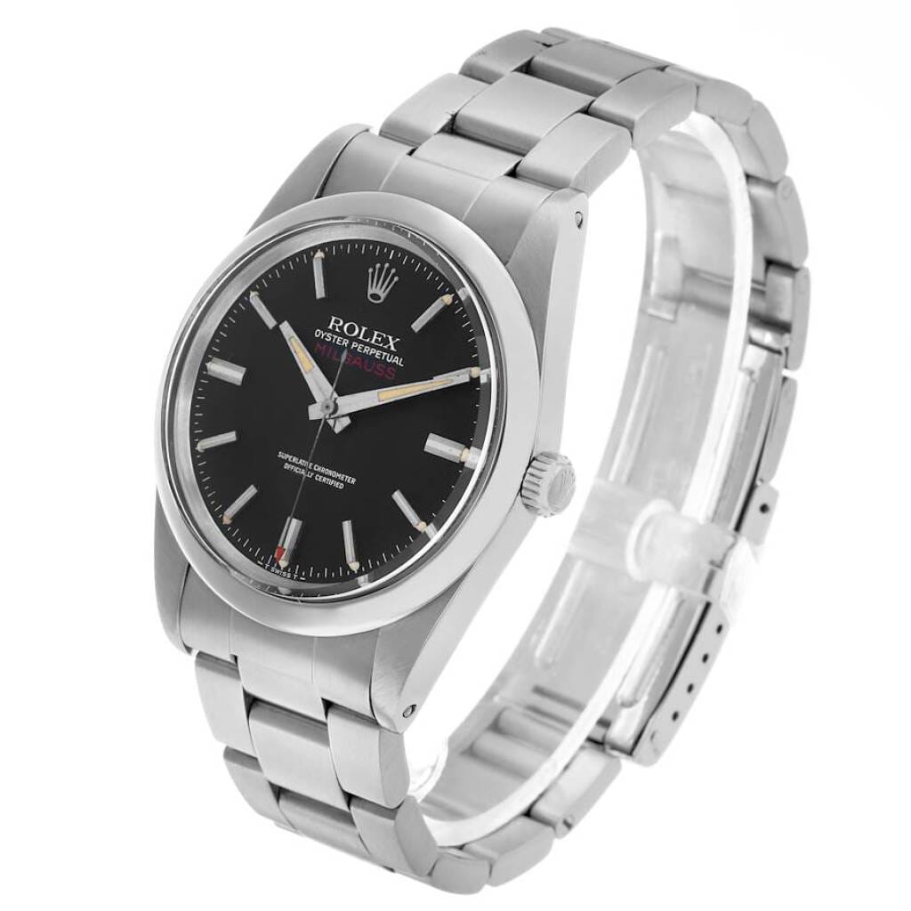 Vintage Milgauss (Reference 1019). A 38mm stainless steel automatic wristwatch. 1978