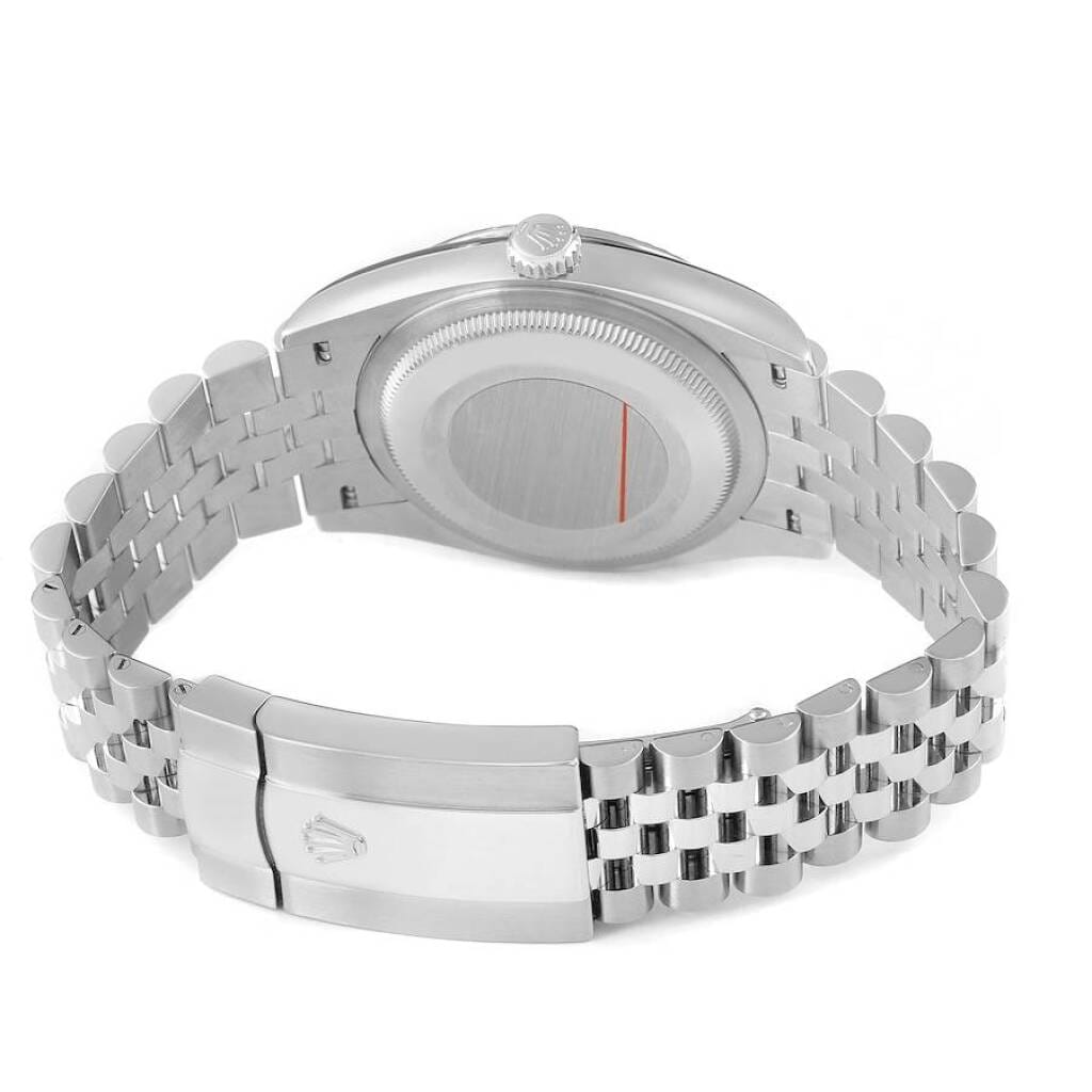 Datejust (Reference 126234). A 36mm white gold stainless steel diamond-set automatic wristwatch with date. 2023