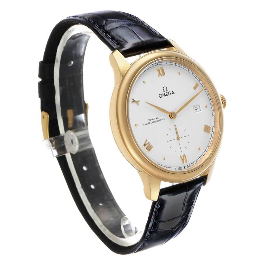 De Ville Prestige (Reference 434.53.41.20.02.001). A 41mm yellow gold automatic wristwatch with date.