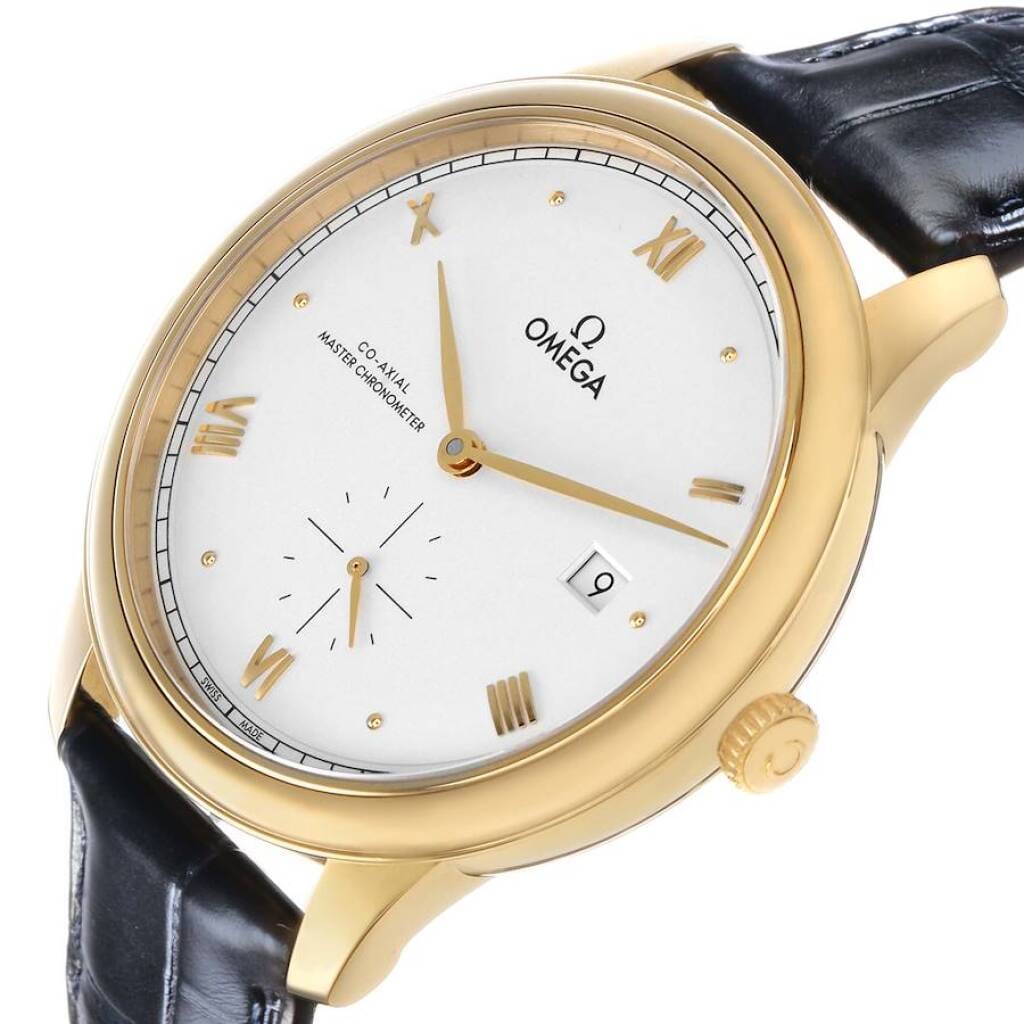 De Ville Prestige (Reference 434.53.41.20.02.001). A 41mm yellow gold automatic wristwatch with date.
