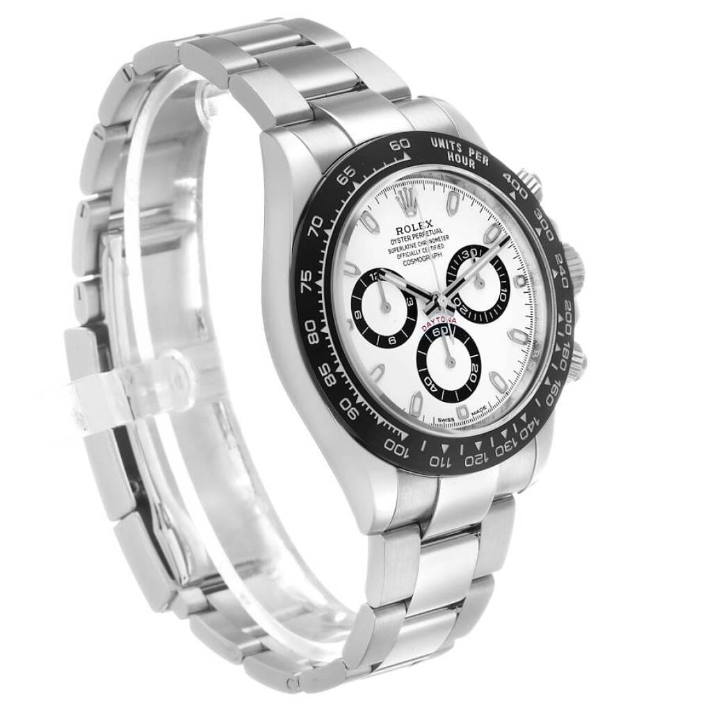 Cosmograph Daytona 'Panda' (Reference 116500LN). A 40mm stainless steel automatic wristwatch with chronograph. 2017