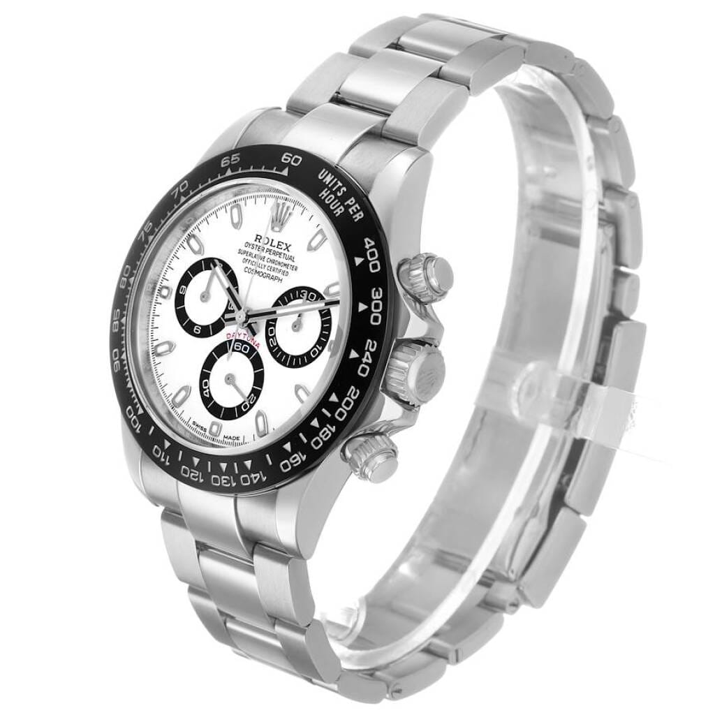 Cosmograph Daytona 'Panda' (Reference 116500LN). A 40mm stainless steel automatic wristwatch with chronograph. 2017