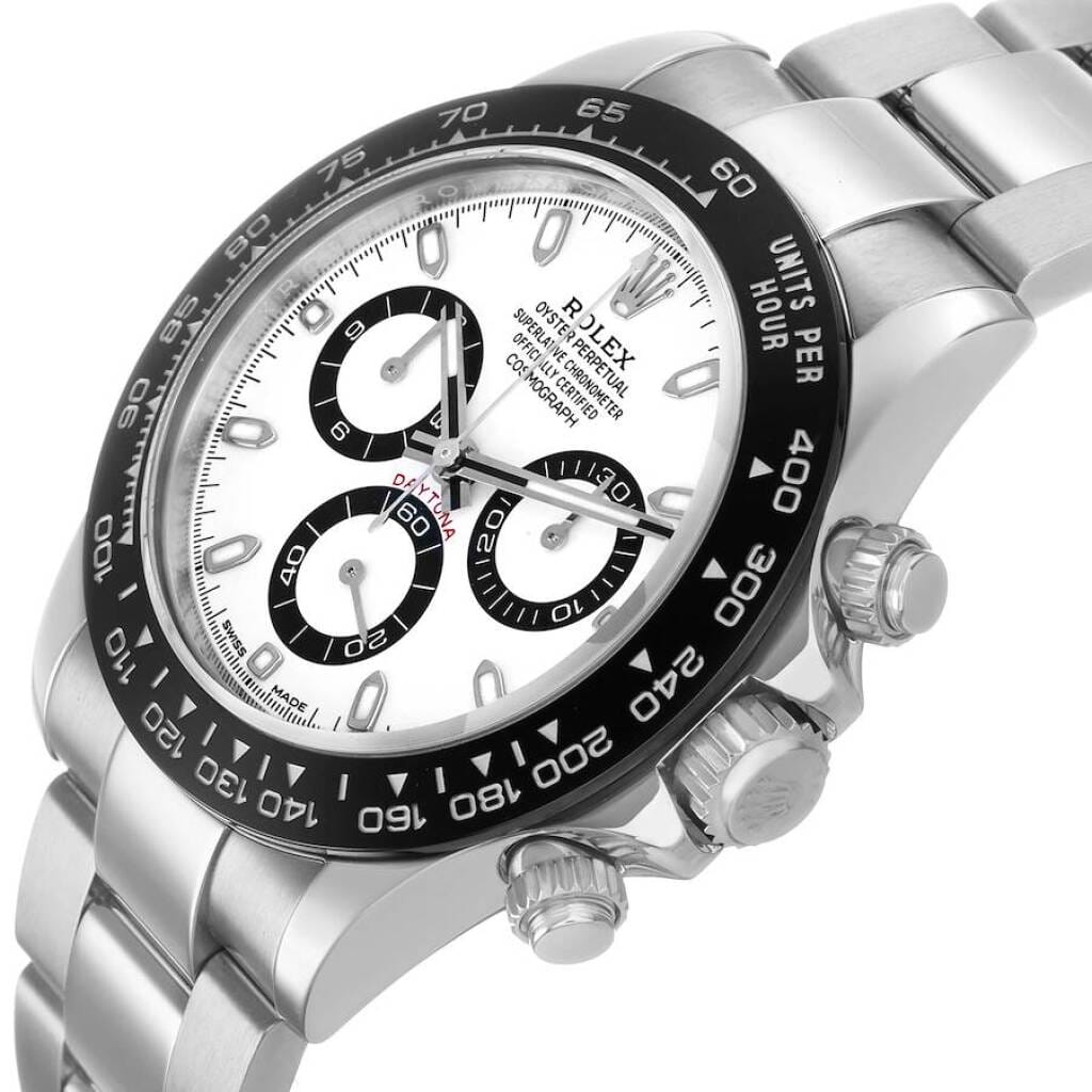 Cosmograph Daytona 'Panda' (Reference 116500LN). A 40mm stainless steel automatic wristwatch with chronograph. 2017