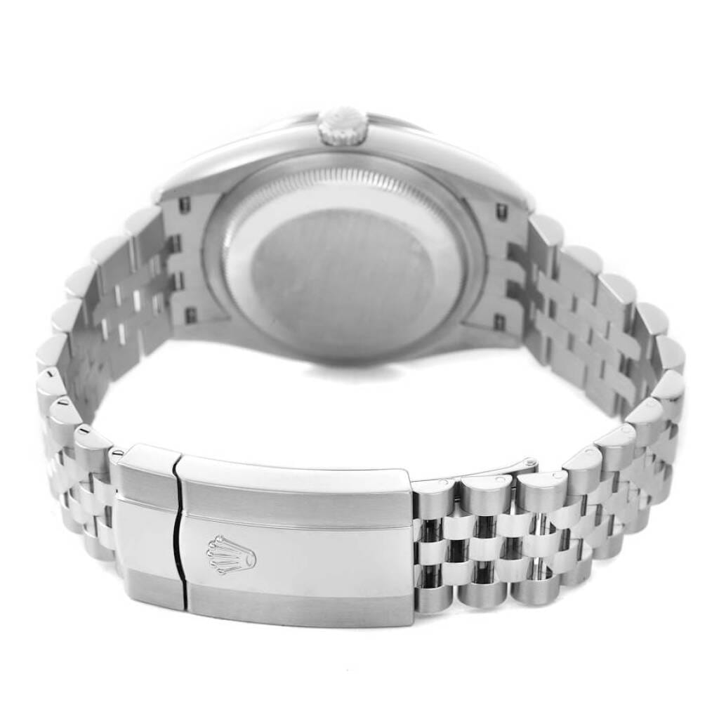 Datejust (Reference 126284RBR). A 36mm white gold stainless steel diamond-set automatic wristwatch with date. 2024