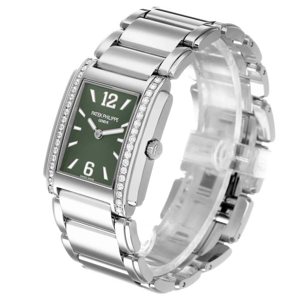Twenty-4 (Reference 4910/1200A-011). A 30mm stainless steel diamond-set quartz wristwatch. 2022