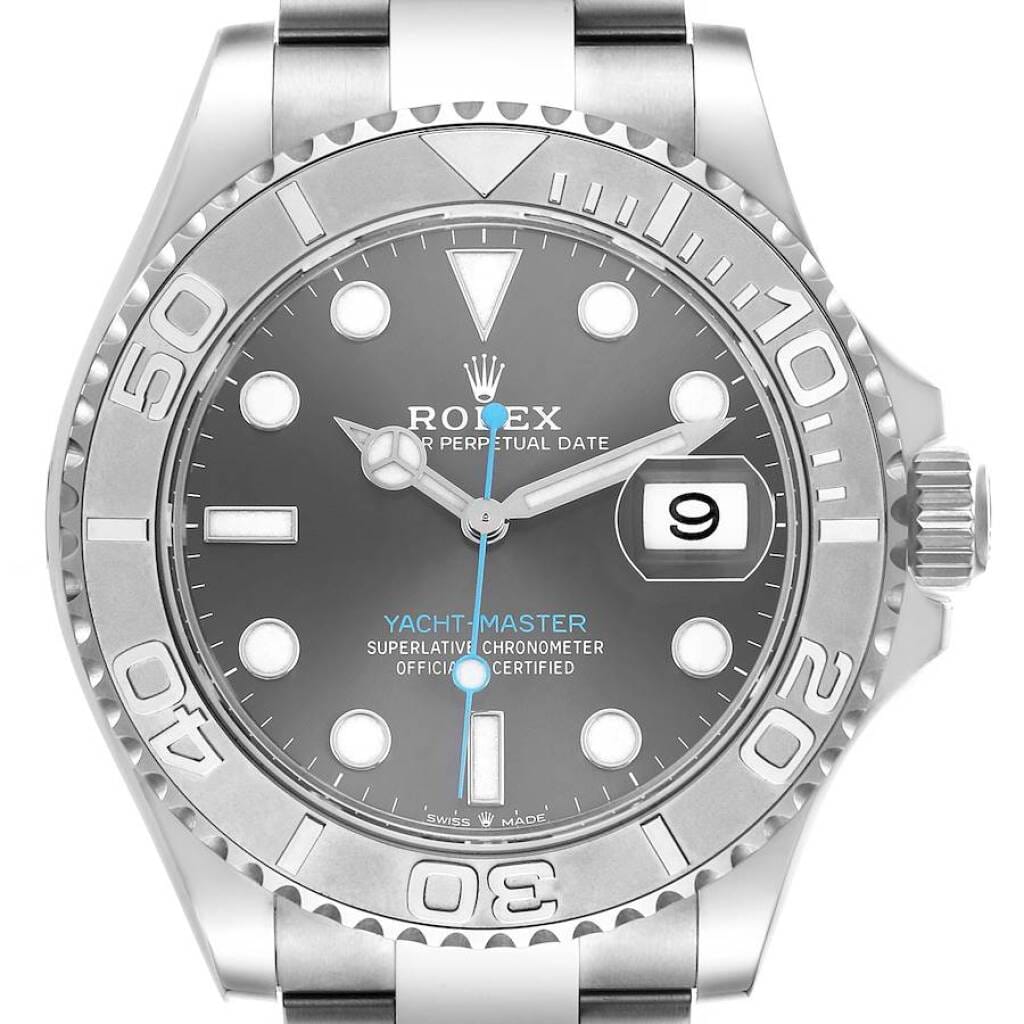 Yacht-Master (Reference 126622). A 40mm platinum stainless steel automatic wristwatch with date. 2021