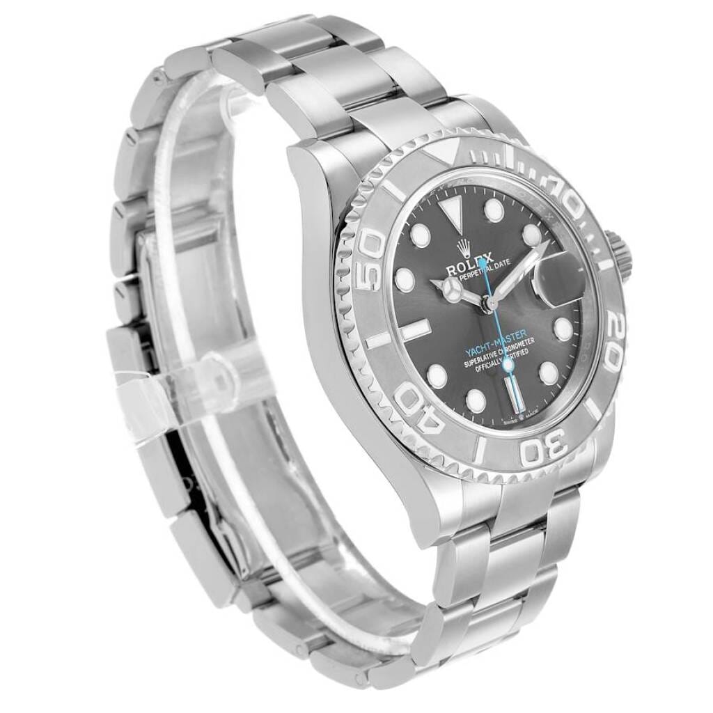Yacht-Master (Reference 126622). A 40mm platinum stainless steel automatic wristwatch with date. 2021