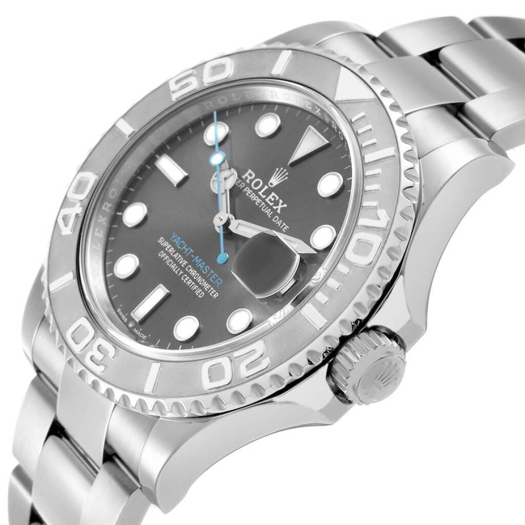 Yacht-Master (Reference 126622). A 40mm platinum stainless steel automatic wristwatch with date. 2021
