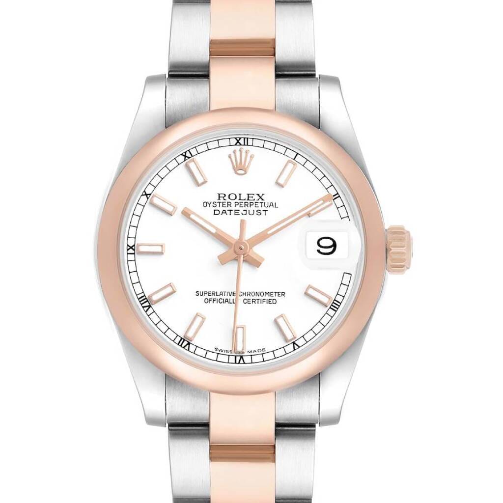 Datejust (Reference 178241). A 31mm rose gold stainless steel automatic wristwatch with date. 2009-2010
