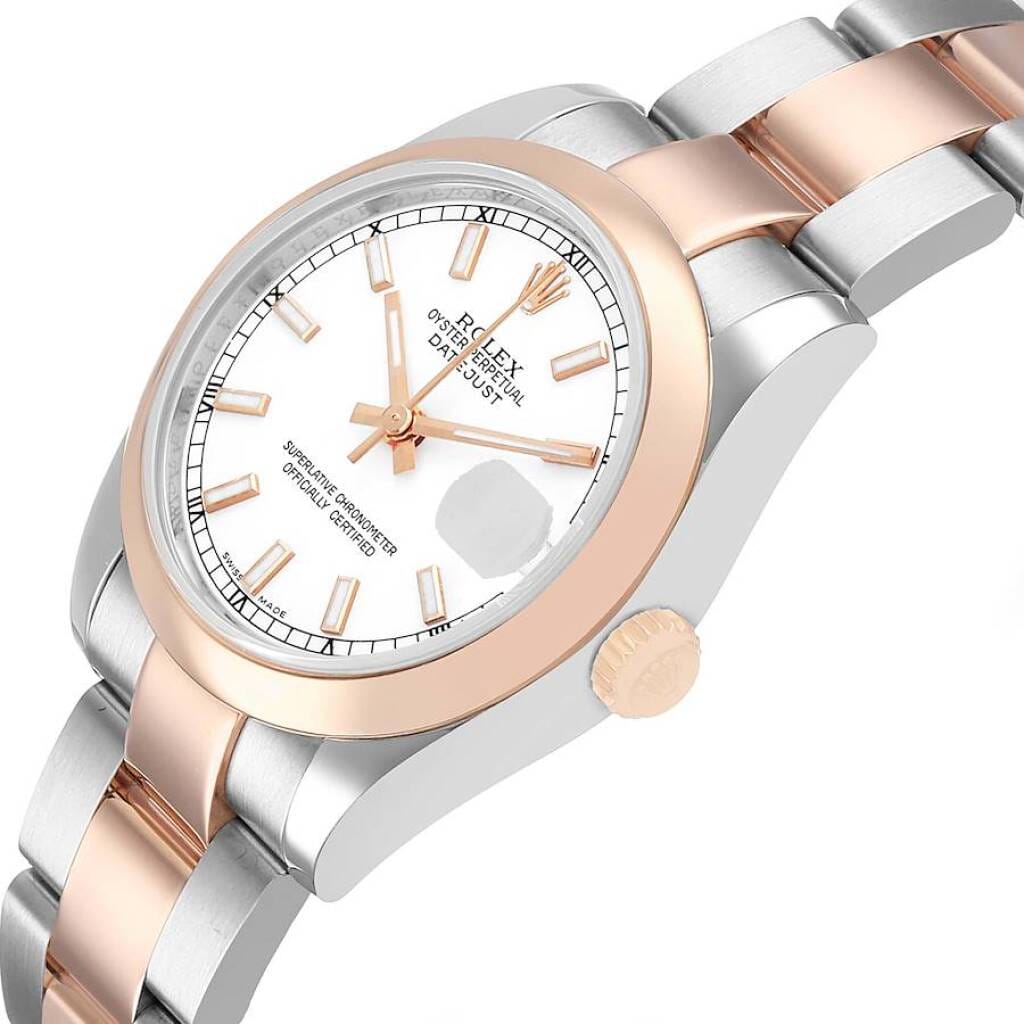 Datejust (Reference 178241). A 31mm rose gold stainless steel automatic wristwatch with date. 2009-2010