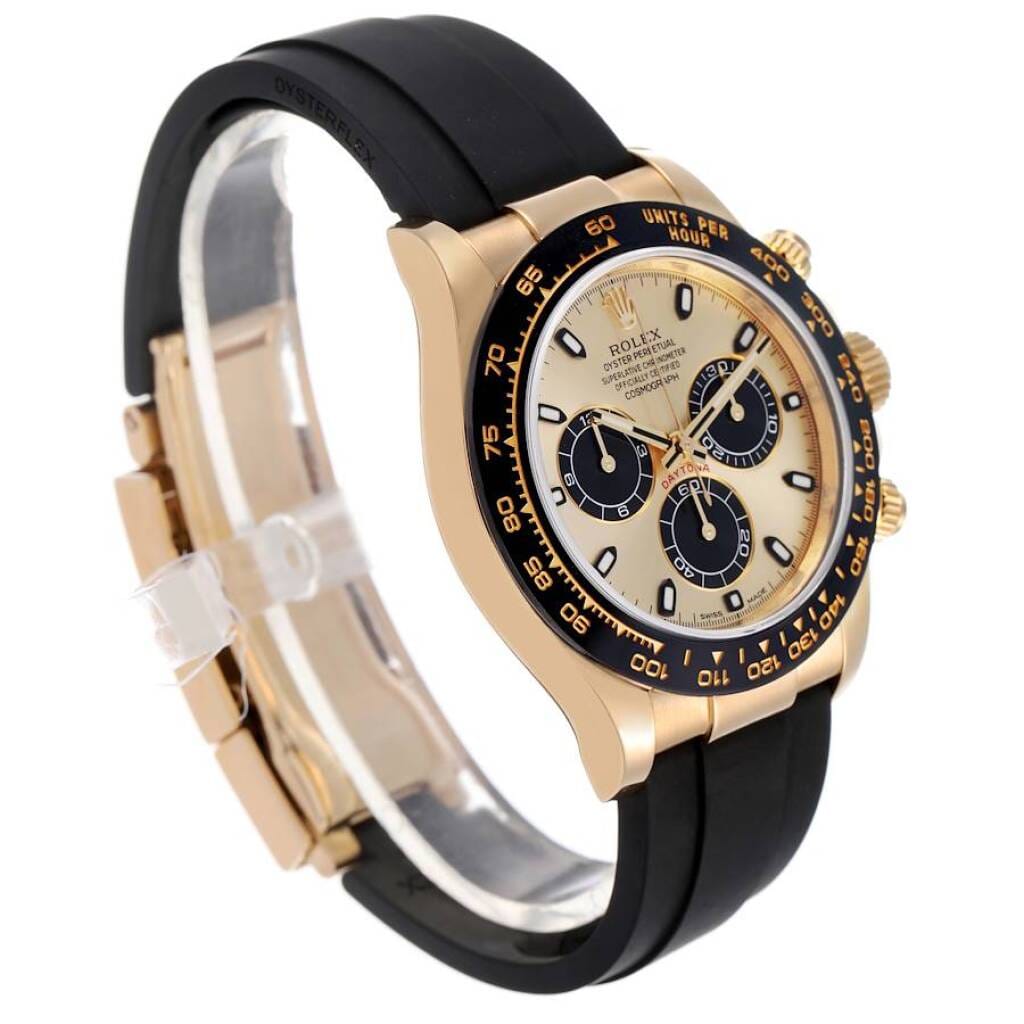 Cosmograph Daytona 'Pikachu' (Reference 116518LN). A 40mm yellow gold automatic wristwatch with chronograph. 2019