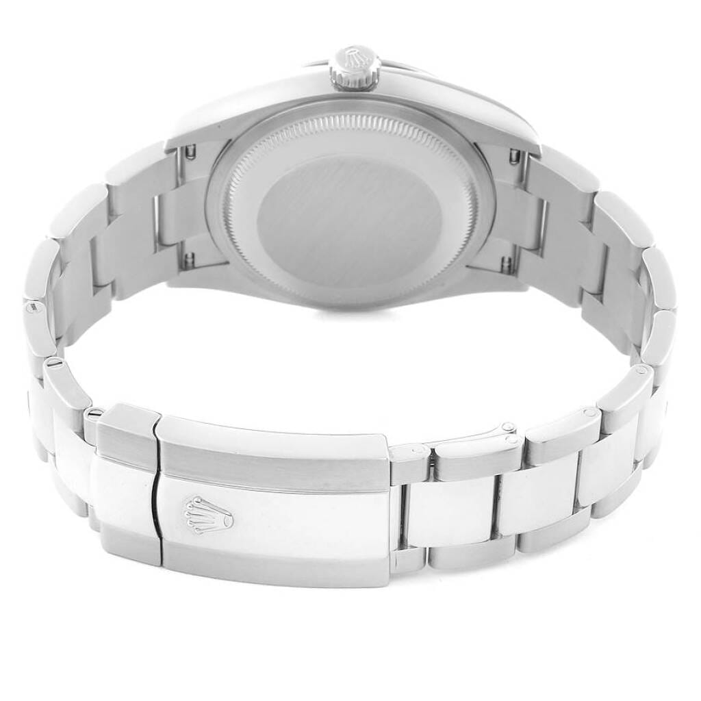 Datejust (Reference 126284). A 36mm stainless steel white gold diamond-set automatic wristwatch with date.