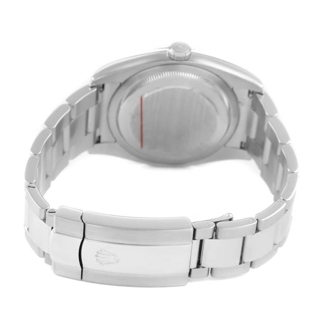 Datejust Sodalite Dial (Reference 116234). A 36mm white gold stainless steel diamond-set automatic wristwatch with date. 2008