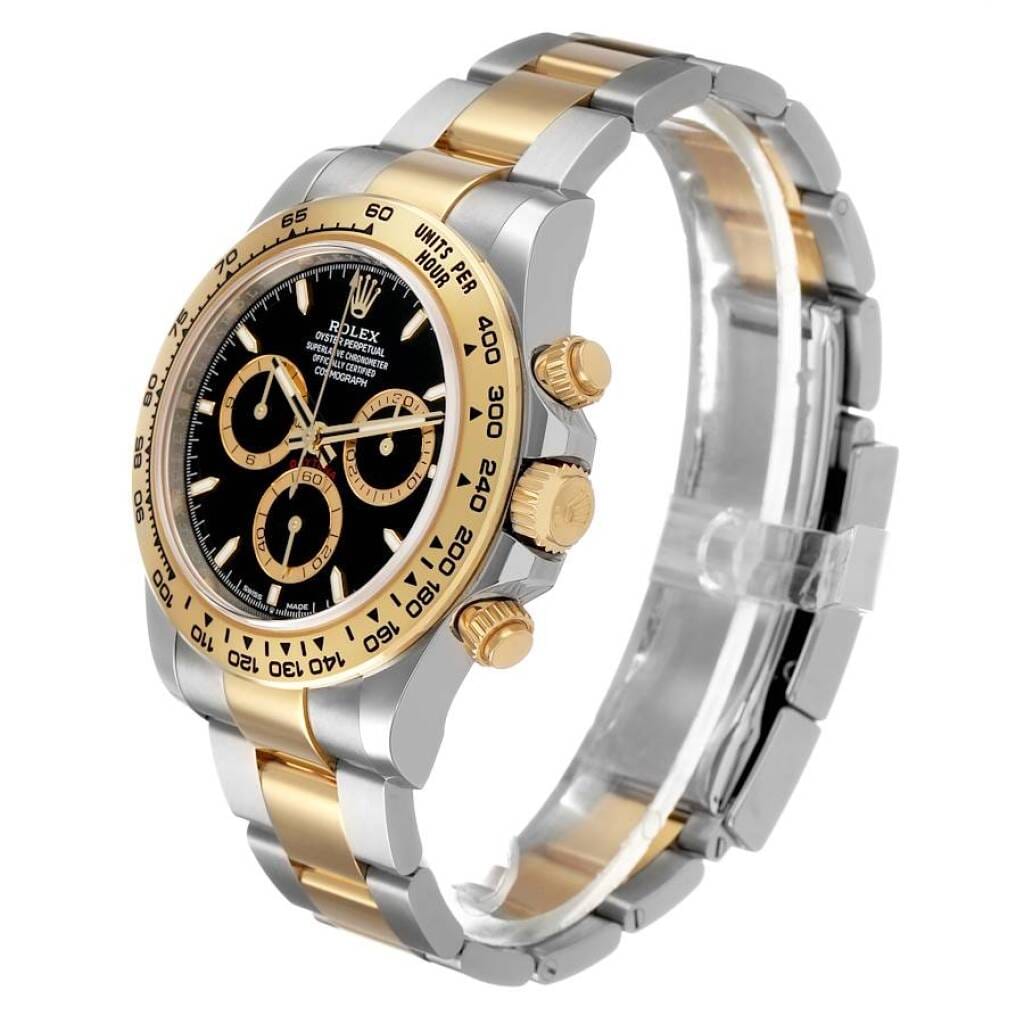 Cosmograph Daytona (Reference 126503). A 40mm yellow gold stainless steel automatic wristwatch with chronograph. 2025