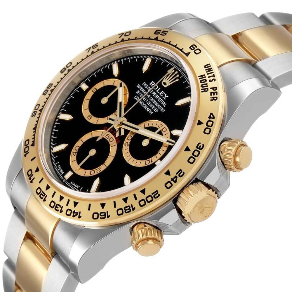 Cosmograph Daytona (Reference 126503). A 40mm yellow gold stainless steel automatic wristwatch with chronograph. 2025