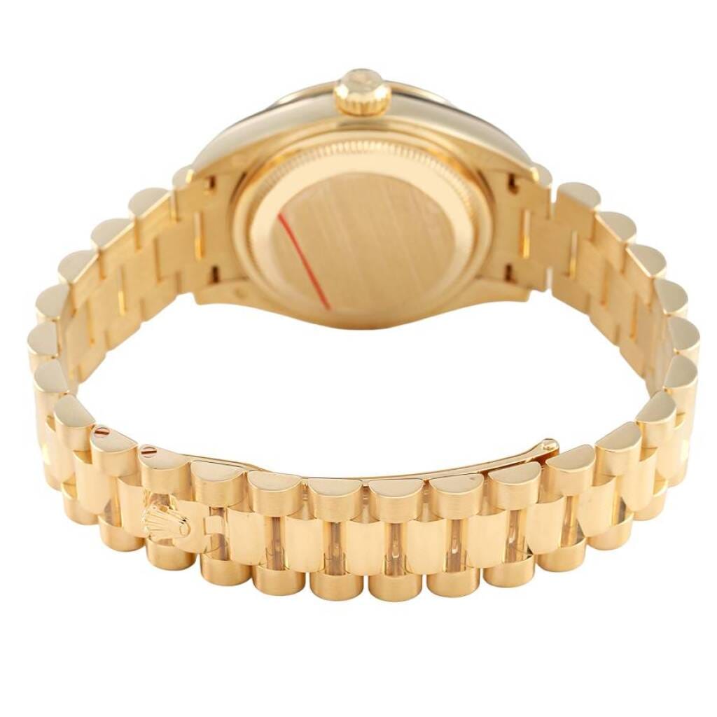 President Datejust (Reference 279138RBR). A 28mm yellow gold diamond-set automatic wristwatch with date. 2019