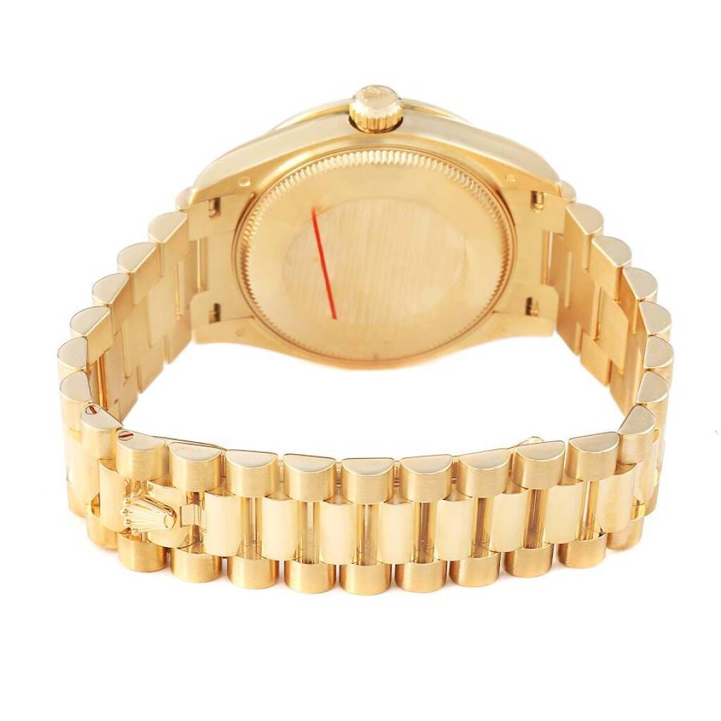 President Datejust (Reference 278288). A 31mm yellow gold diamond-set automatic wristwatch with date.