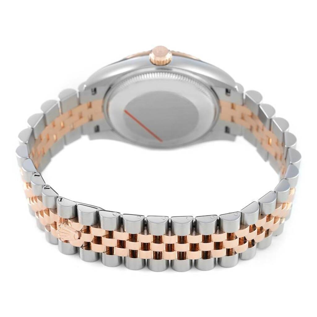Datejust (Reference 278271). A 31mm rose gold stainless steel diamond-set automatic wristwatch with date. 2021