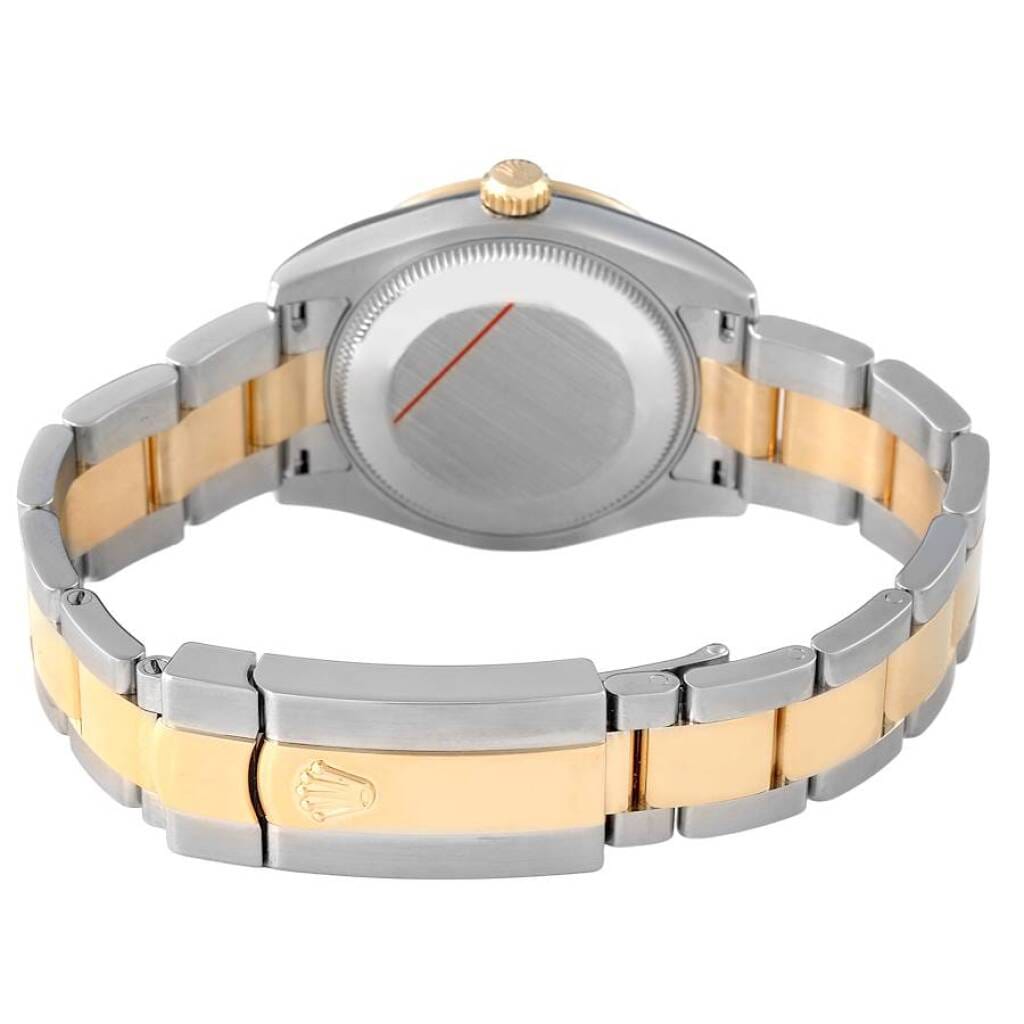 Datejust (Reference 178343). A 31mm yellow gold stainless steel diamond-set automatic wristwatch with date. 2018