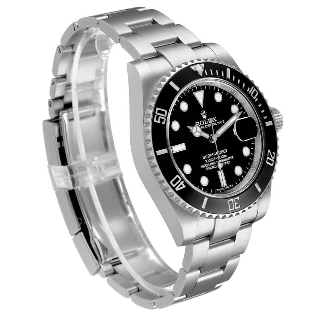 Submariner (Reference 116610LN). A 40mm stainless steel automatic wristwatch with date. 2016