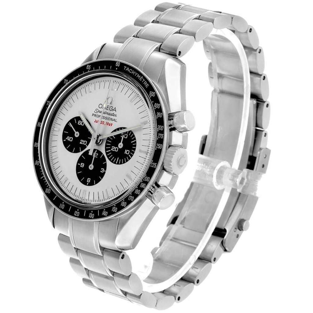 Speedmaster Moonwatch Apollo 11 35th Anniversary Limited Edition (Reference 3569.31.00). A 42mm stainless steel manual wind wristwatch with chronograph.
