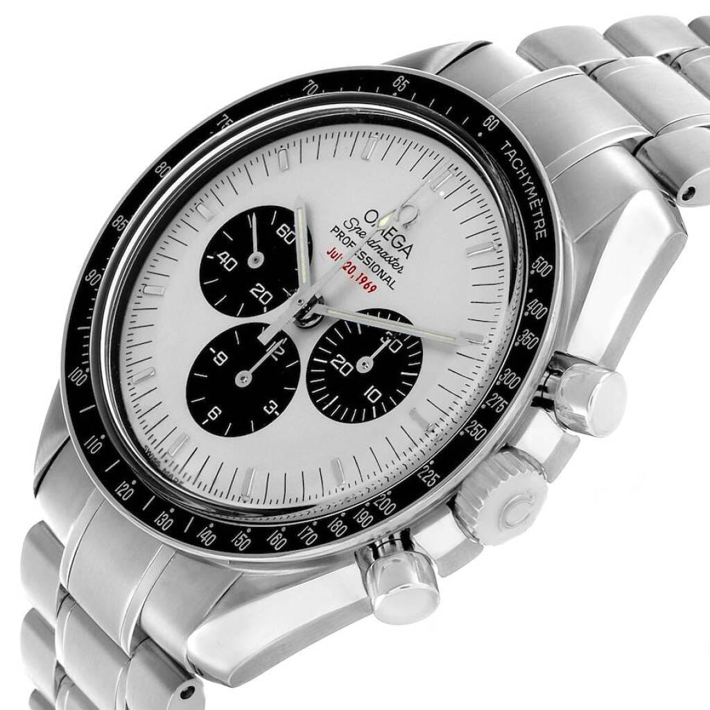 Speedmaster Moonwatch Apollo 11 35th Anniversary Limited Edition (Reference 3569.31.00). A 42mm stainless steel manual wind wristwatch with chronograph.