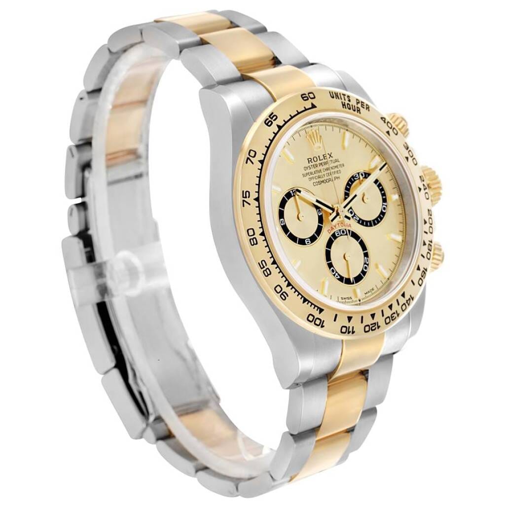 Cosmograph Daytona (Reference 126503). A 40mm yellow gold stainless steel automatic wristwatch with chronograph. 2025
