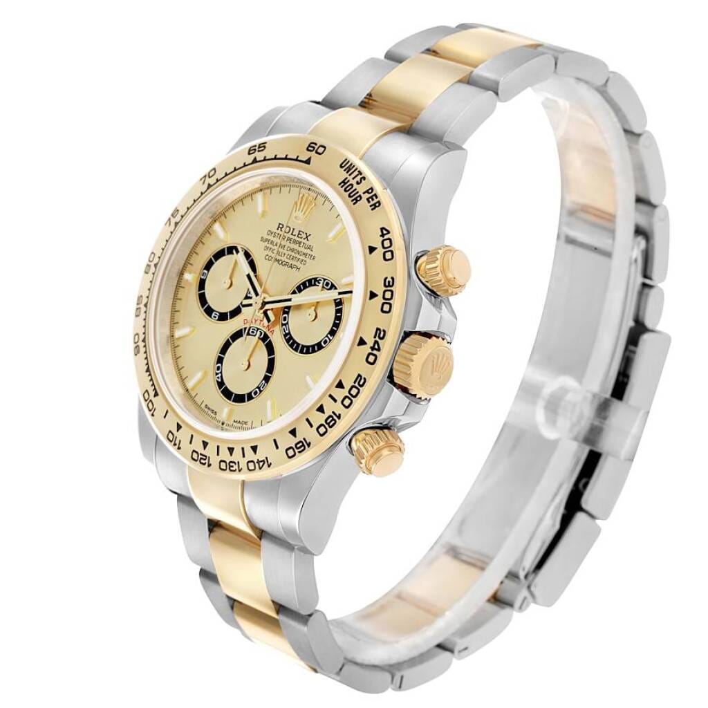 Cosmograph Daytona (Reference 126503). A 40mm yellow gold stainless steel automatic wristwatch with chronograph. 2025