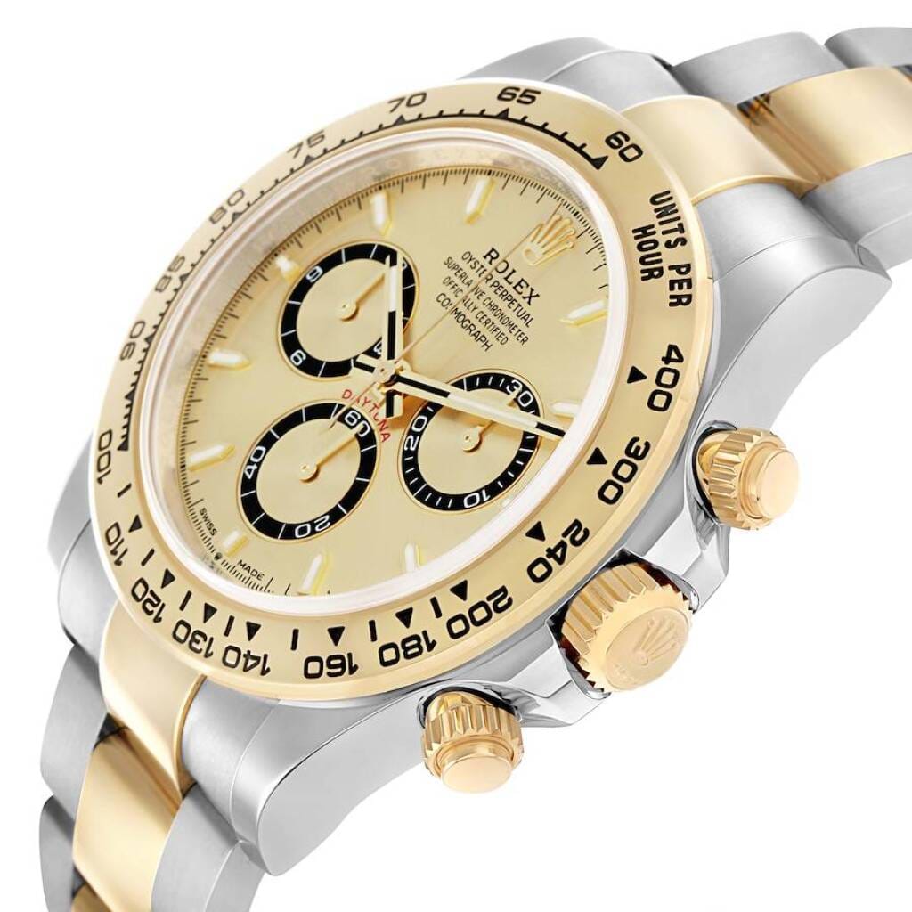 Cosmograph Daytona (Reference 126503). A 40mm yellow gold stainless steel automatic wristwatch with chronograph. 2025