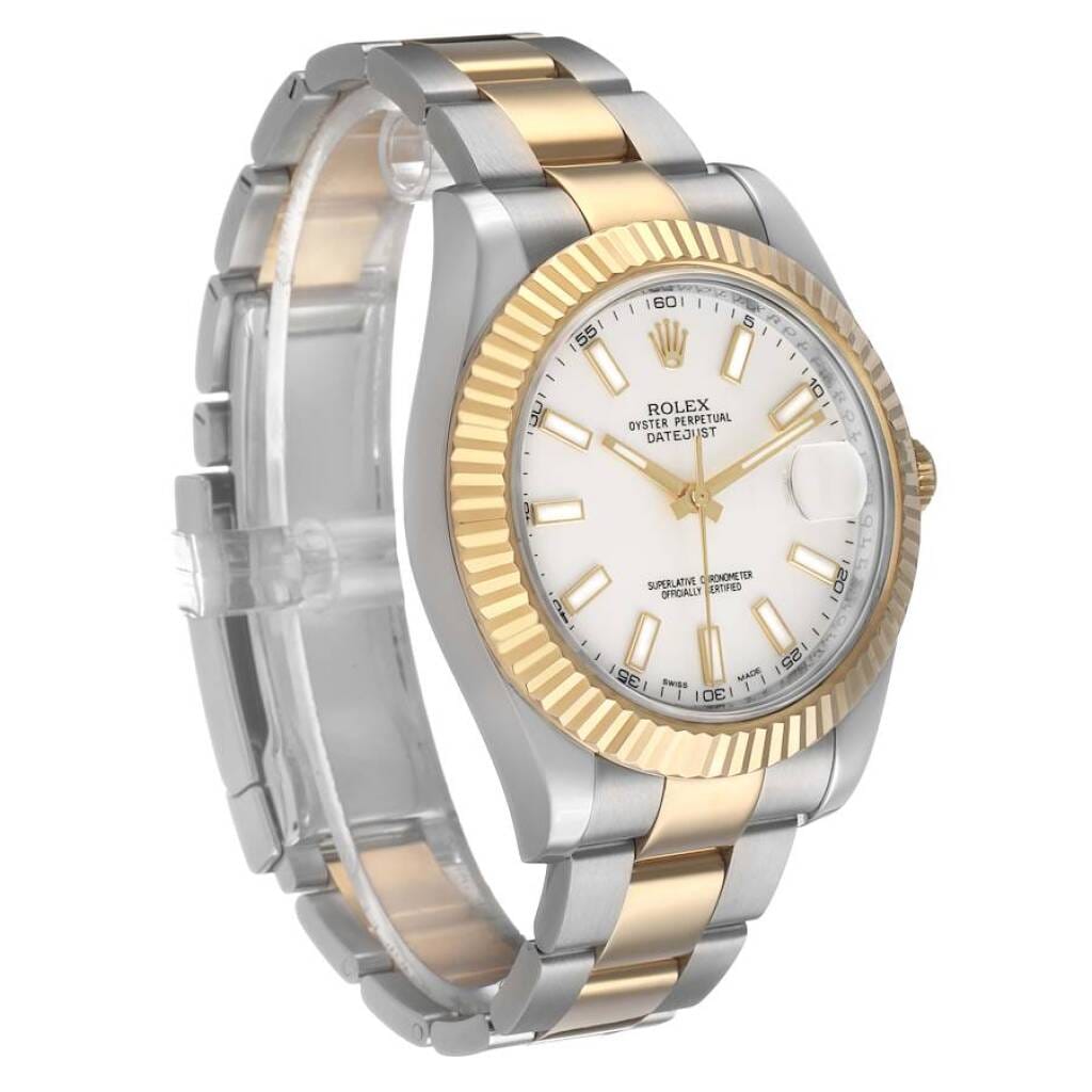 Datejust (Reference 116333). A 41mm yellow gold stainless steel automatic wristwatch with date. 2014
