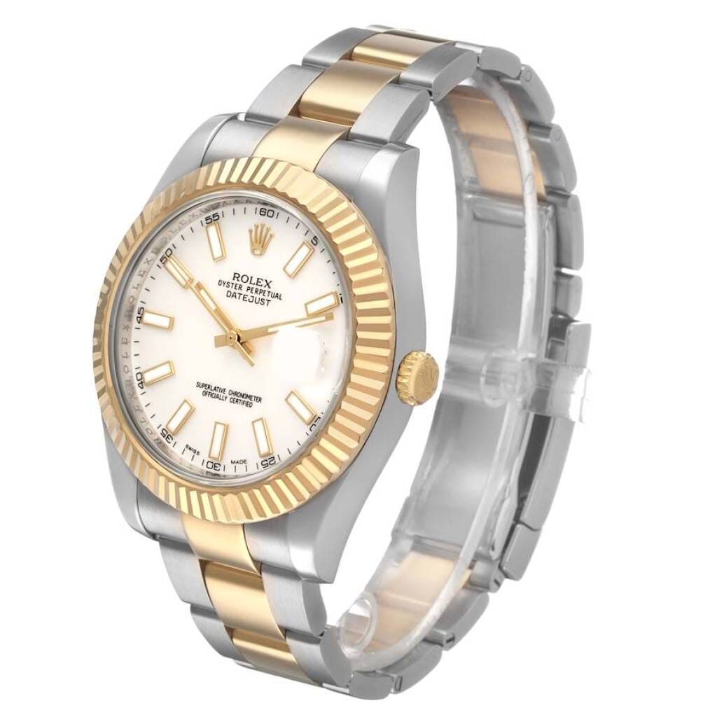 Datejust (Reference 116333). A 41mm yellow gold stainless steel automatic wristwatch with date. 2014
