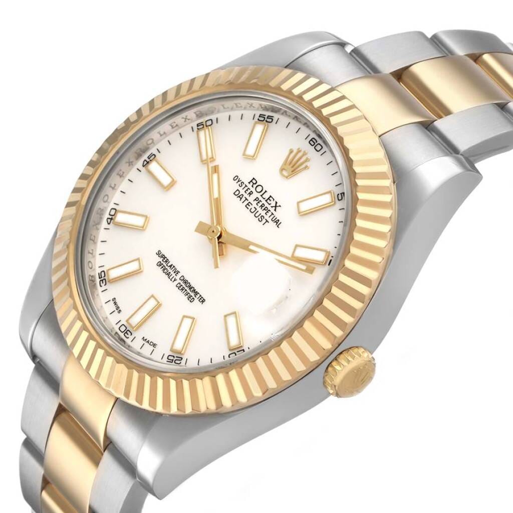 Datejust (Reference 116333). A 41mm yellow gold stainless steel automatic wristwatch with date. 2014