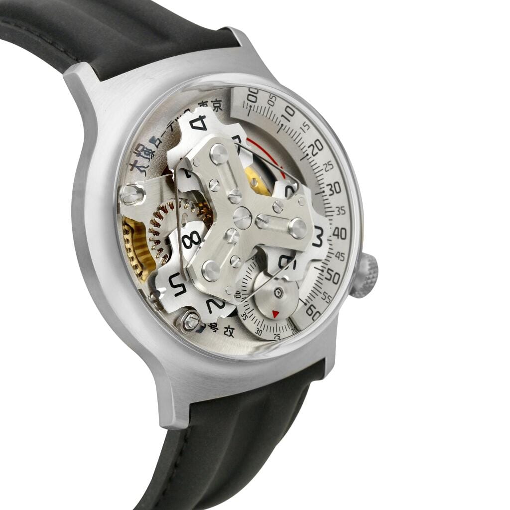No. 5 Kai. A 40.5mm unworn stainless steel automatic wristwatch with semi-skeletonized satellite hours display. 2026